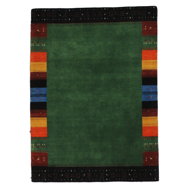 Canvello Hand Made Modern All Over Indo Gabbeh Rug - 4'8'' X 6'6''