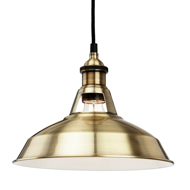 Albany 1 - Light Dome Pendant, Antique Brass