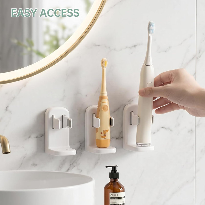 2-Pack Self Adhesive Electric Toothbrush Holder