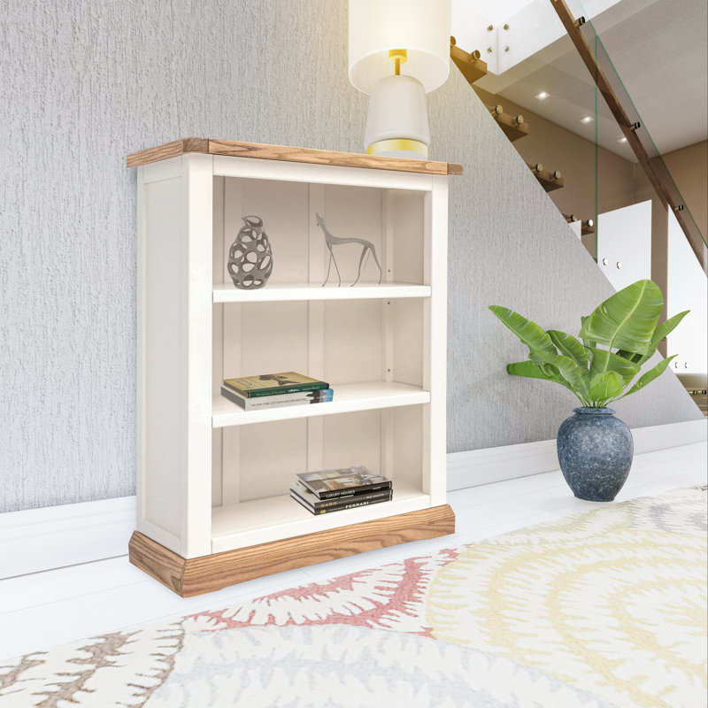 Aviva 90cm H x 70cm W Standard Bookcase, Off White