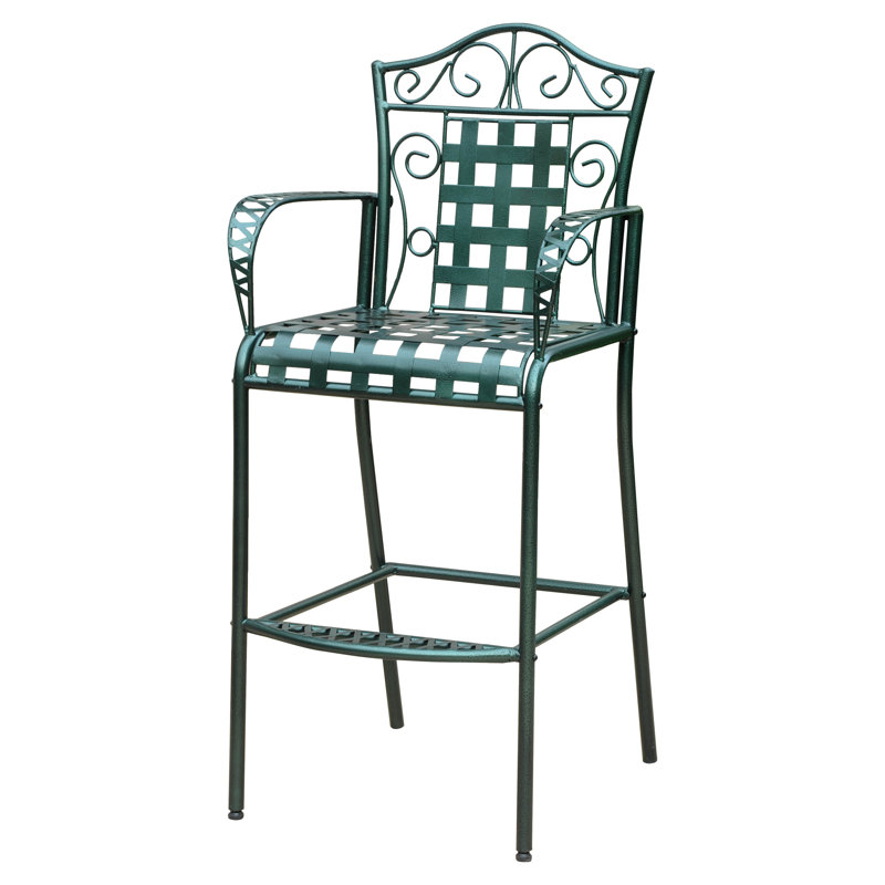 Tabouret de bar Apisan, Vert gris