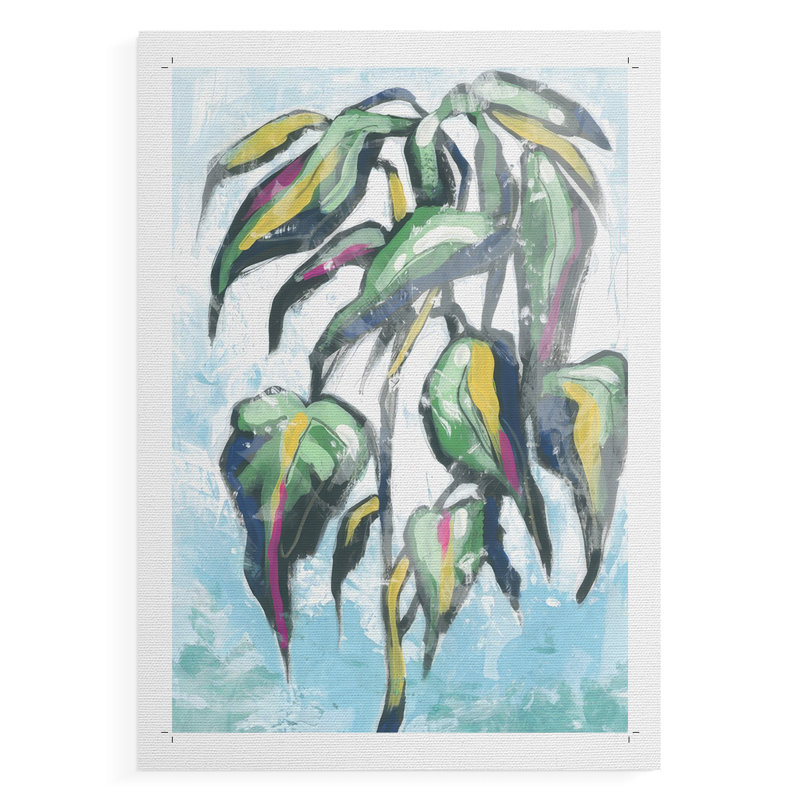 «Candy Palm Fresco IV», impression sur toile seulement - non encadrée, H 12 po x l 8 po