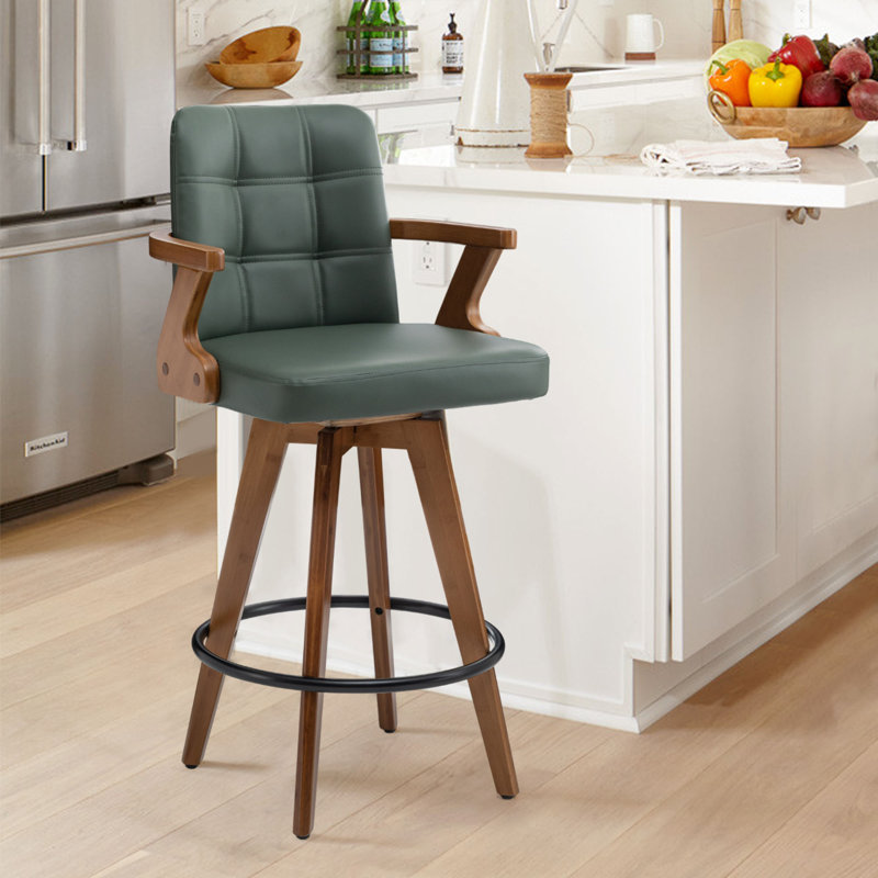 Tabouret de bar et tabouret de bar Corrales, Vert, Tabouret de bar (siège d'une hauteur de 31 po)