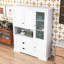Armoire de rangement pour garde-manger avec tiroirs, tablettes réglables et tablette de porte-612702017