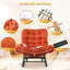Chaise berçante surdimensionnée avec repose-pieds Papasan-1644729347