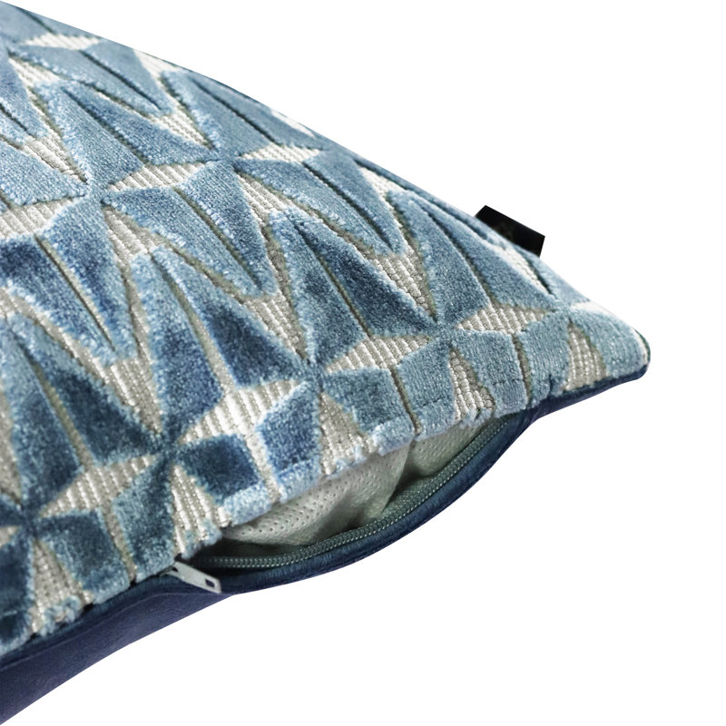 Housse de coussin Zenith, Bleu céramique