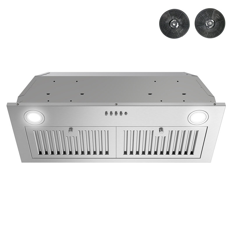 Hotte intégrée sans conduit 28 "avec filtre à chicane et lumière 28" Streamline Sacchi