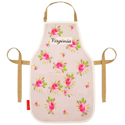 Vintage Rose Floral Bib Apron