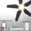 Ventilateur de plafond Smart DC avec lumière, télécommande encastrée-484889606-500628791