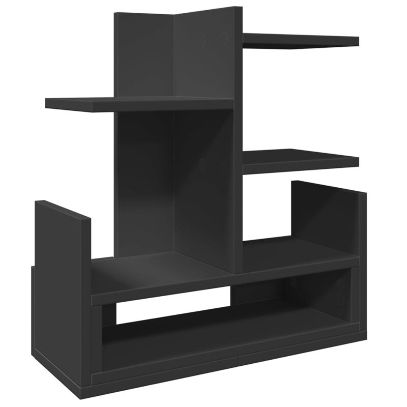Manufactured Wood Desk Organizer, Black