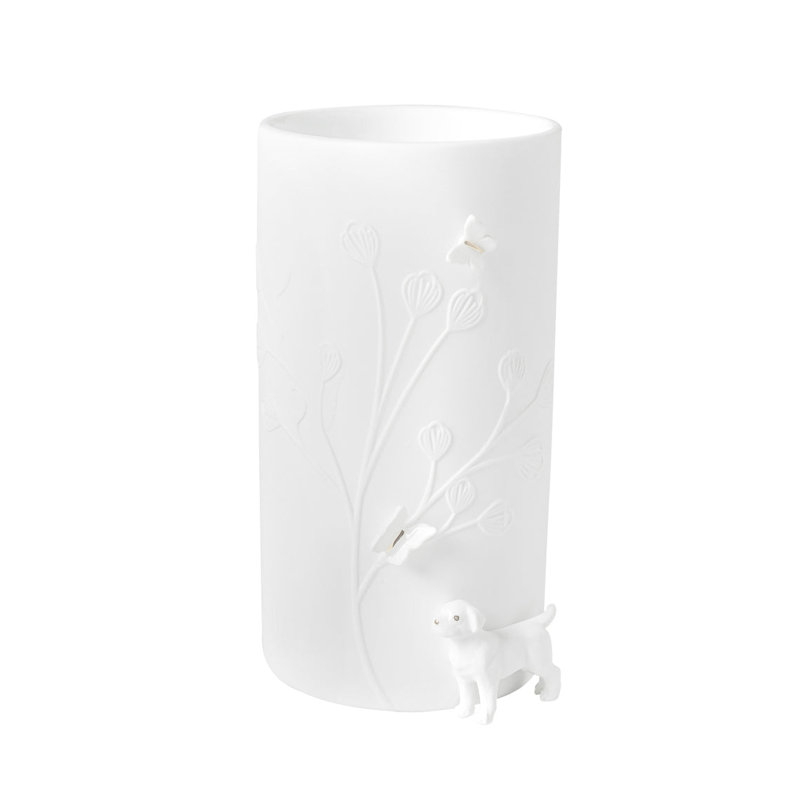 Porcelain Stories Puppy Vase, 6.7" H
