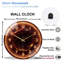 Horloge murale en verre Fiery