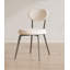Chaise moderne et simple en velours rembourré-1186499390