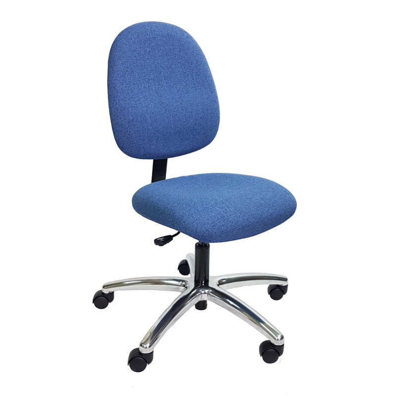 Industrial Seating Fabric Task Chair, Blue