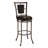 Swivel Upholstered Counter Stool with Metal Frame