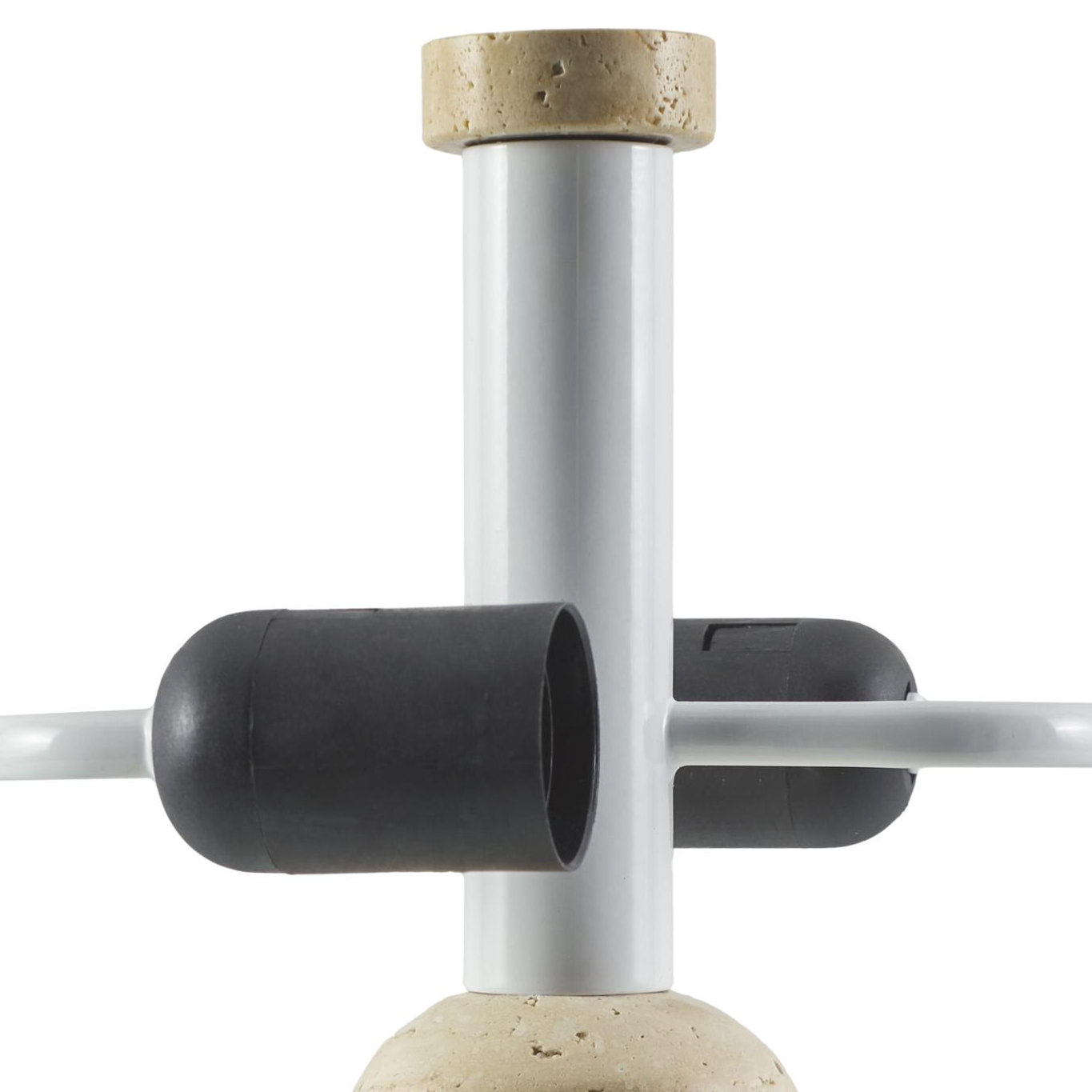 Accent Table Lamp, 16.1" H x 11.4" W x 11.4" D, Beige