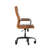 High Back Executive Swivel Office Chair with Frame, Arms, and Transparent Roller Wheels-90122465-90122492