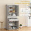 Armoire autoportante moderne Kitchen Pantry-1577818295