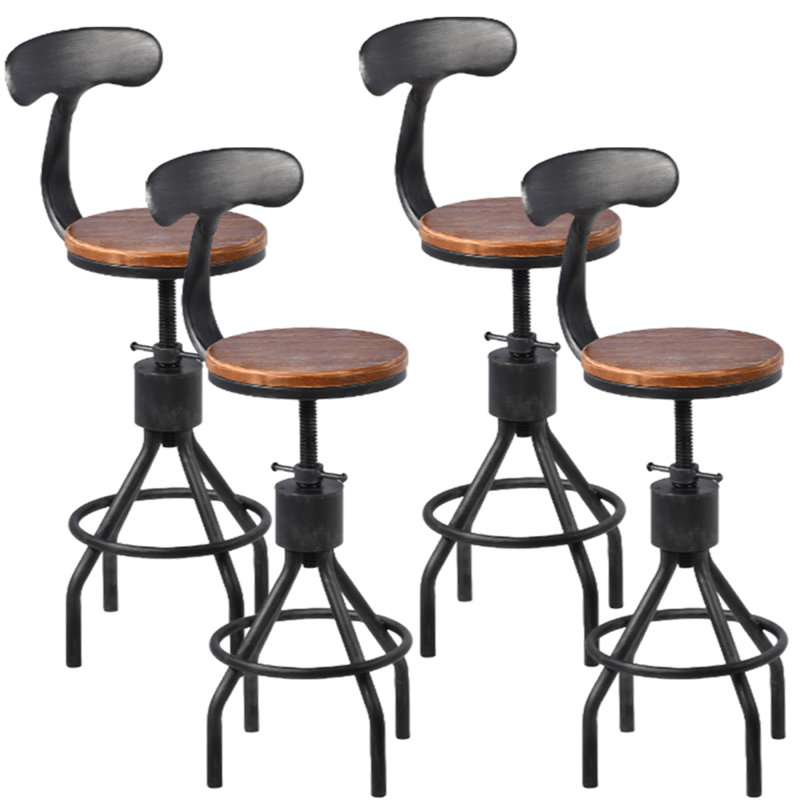 Tabouret de bar Rustic, 4, Argent