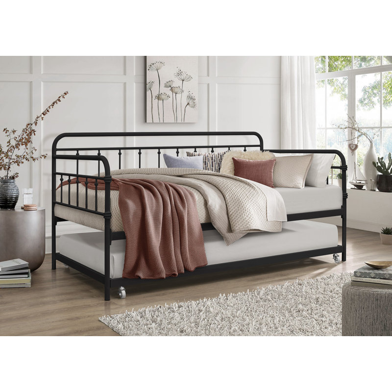 Leatherman Twin Iron Daybed, Black