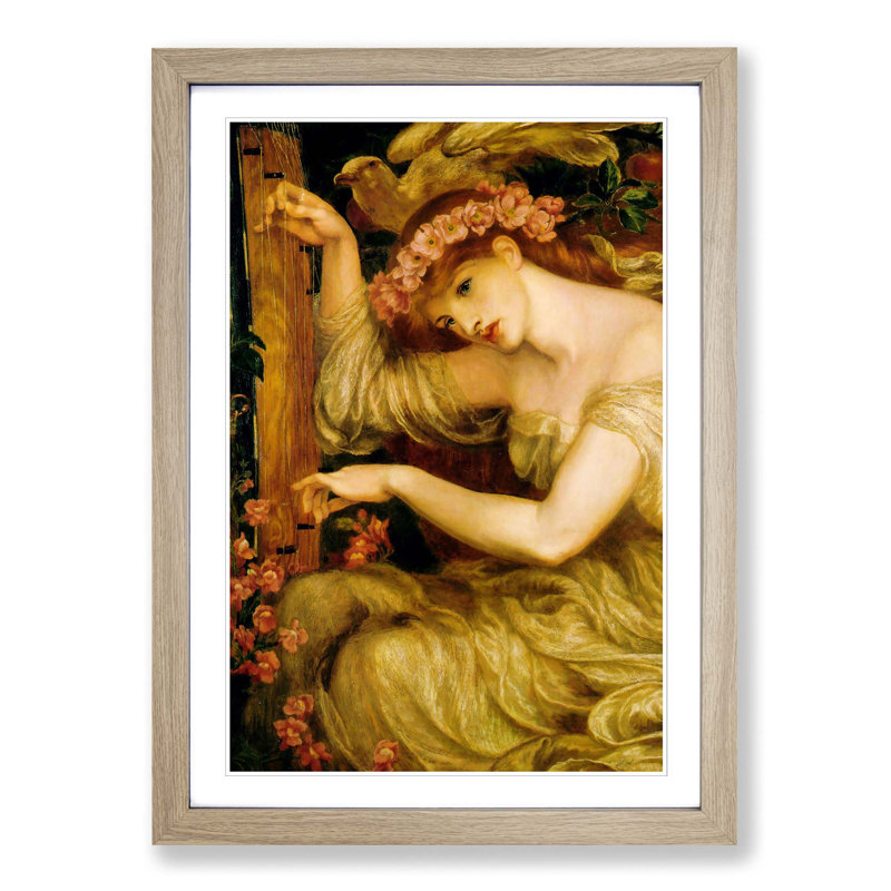 Dante Gabriel Rossetti - Single Picture Frame Painting, Oak