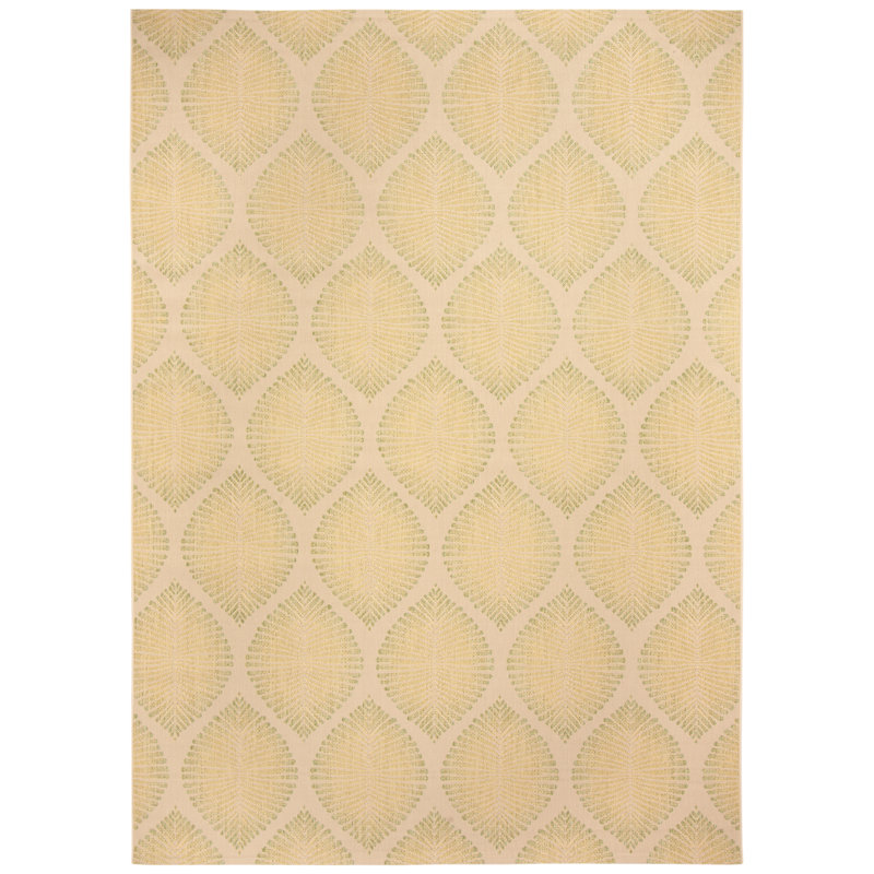 Tapis d'intérieur / extérieur à motif géométrique Courtyard Performance, Rectangle 8 pi x 11 pi