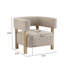 Fauteuil d'appoint rembourré Boucle
