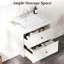 Ensemble de meuble-lavabo 24 po avec lavabo, armoire de rangement flottante avec portes et tiroirs, meuble-lavabo mural moderne avec surface peinte, blanc