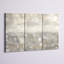 «Gray Abstract Watercolor», ensemble de 3 impressions sur toile tendue-40997103