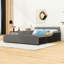 Lit plateforme en velours avec bureau Wakeeny-1317186486-1317186489