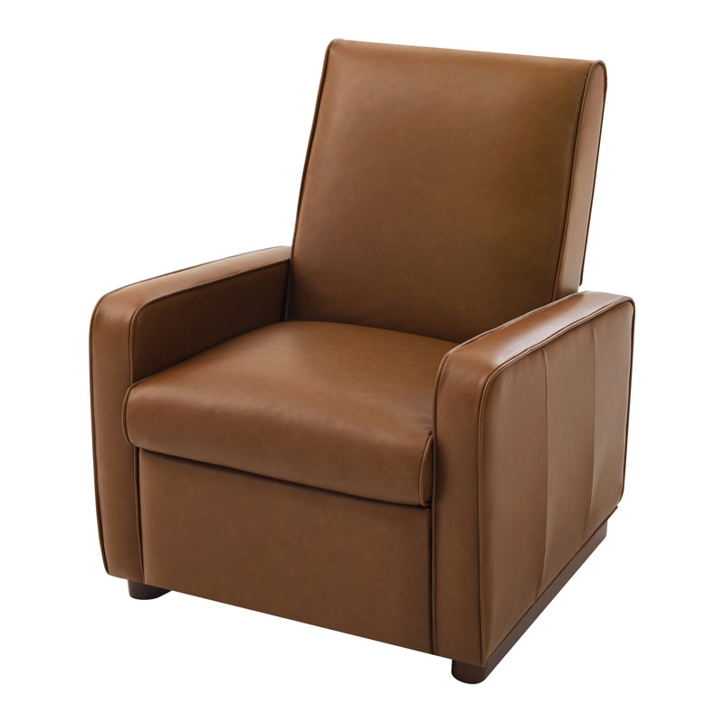 Fauteuil inclinable manuel moderne recouvert de polyuréthane 2 positions, Orange