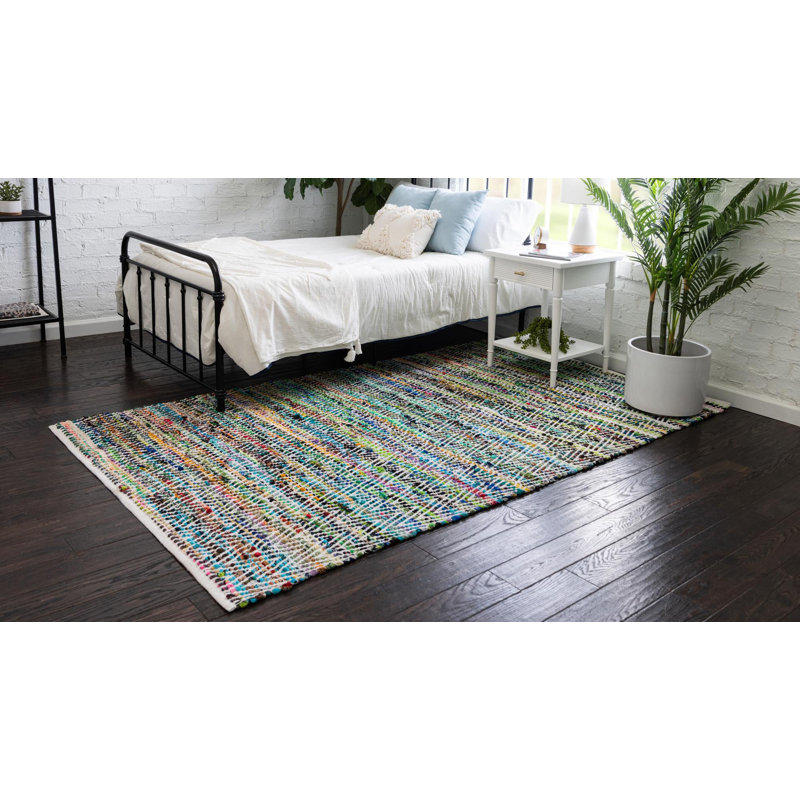 Aberfeld Cotton Chevron Indoor Rug, Rectangle 9' x 12'