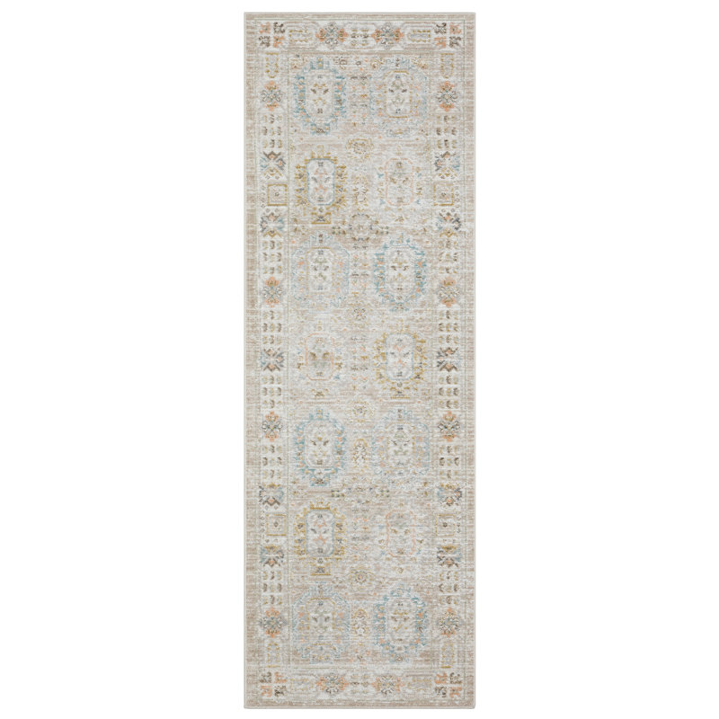 Goulart Machine Woven Oriental Area Rug, Runner 2'7" x 7'10"