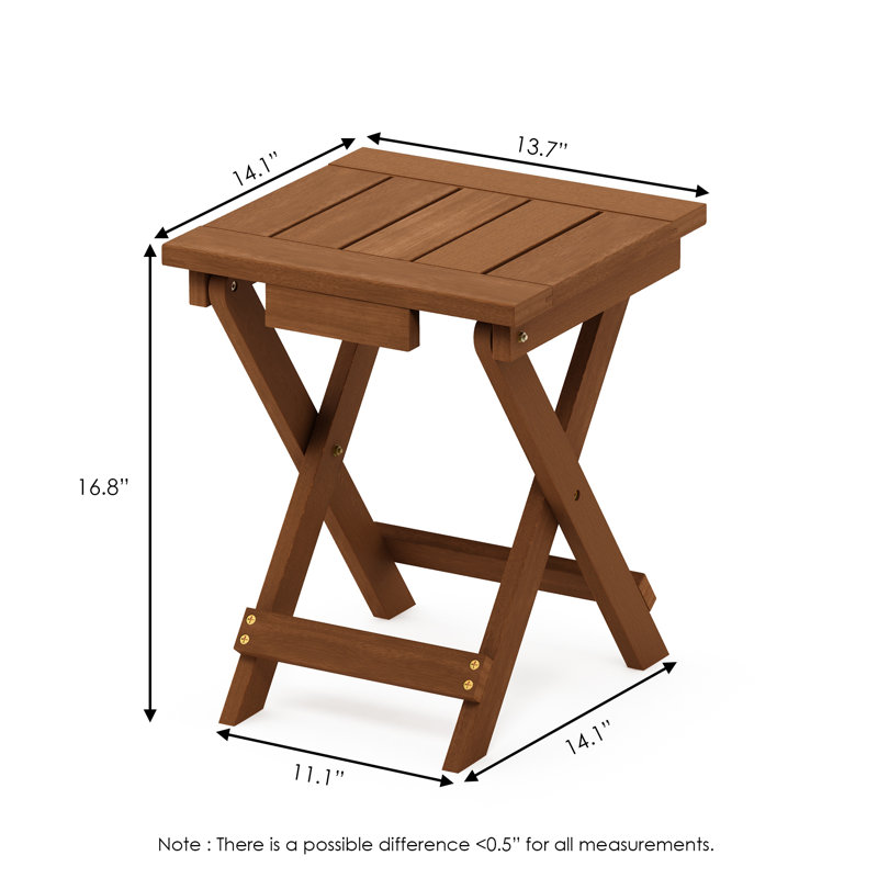 Fallah Square Outdoor Folding Side Table