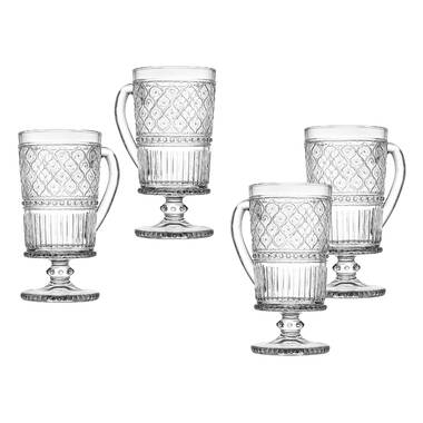 Godinger Wine Glasses, Stemmed Glass Goblets - Dublin Crystal, Set of 4, 10  fluid ounces