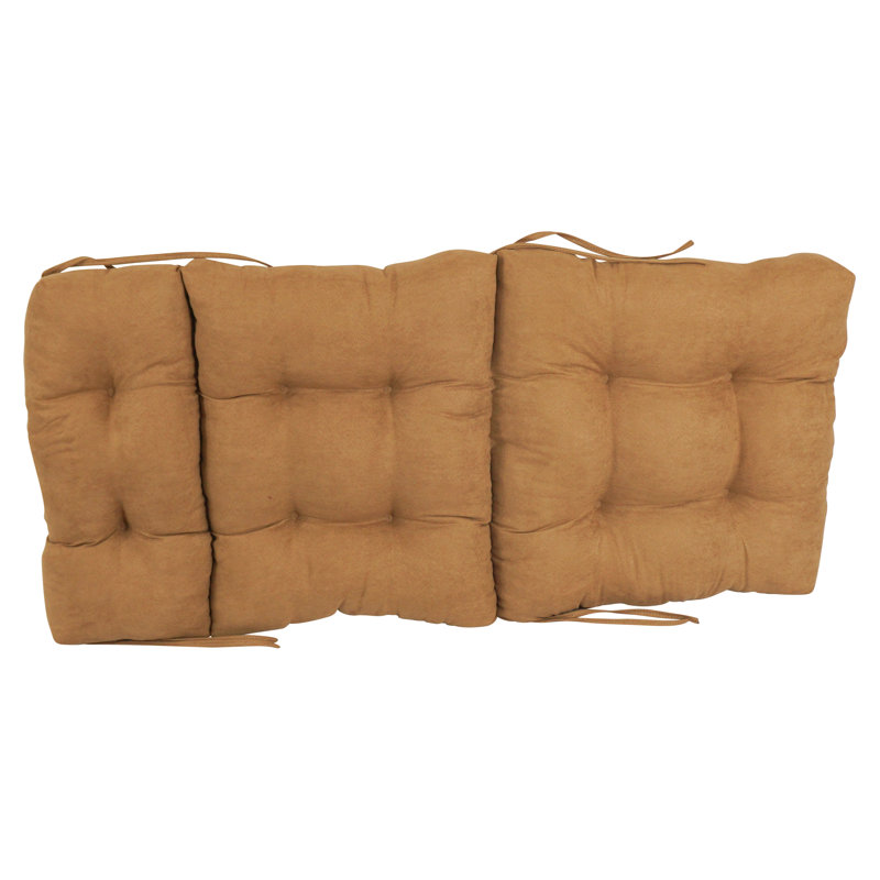 Coussin de siège / dossier en microsuède, L 22 po x P 45 po, Chameau