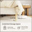 Structure de lit double, lit plateforme rembourré moelleux avec tête de lit réglable en hauteur, structure robuste et Alats, conception silencieuse, compatible avec les matelas sans ressorts, facile à assembler, beige-1197001069-1197001068
