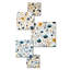 Hunley, charme floral minimaliste - ensemble d'art mural floral de 5