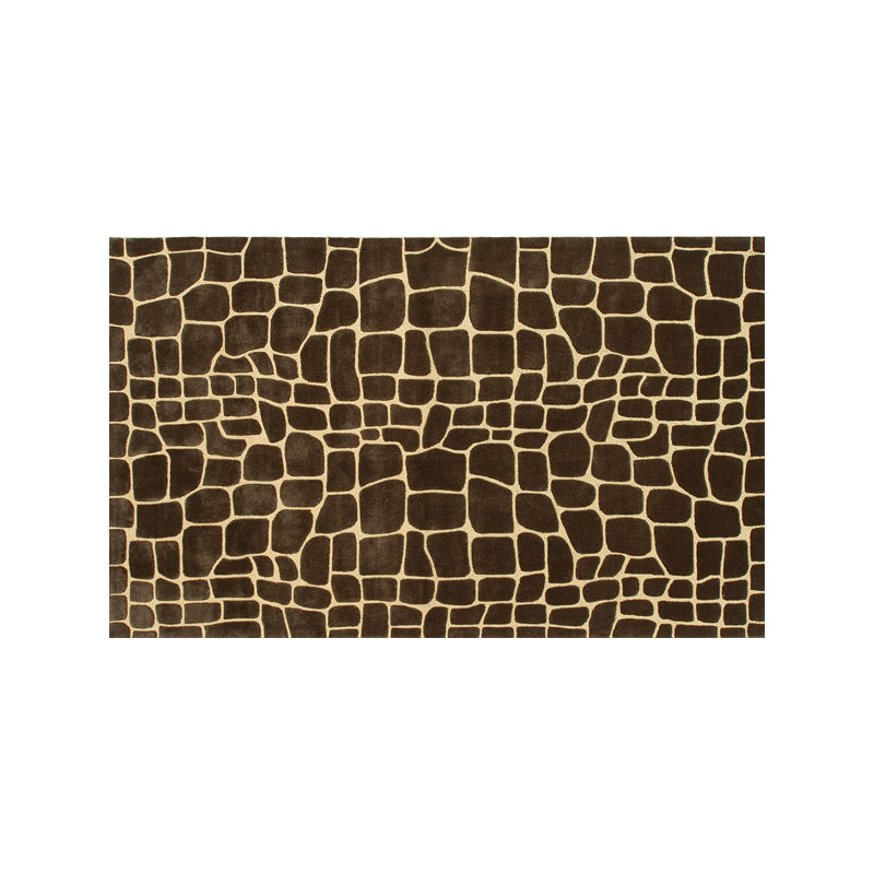 Tapis de zone brune fait main
