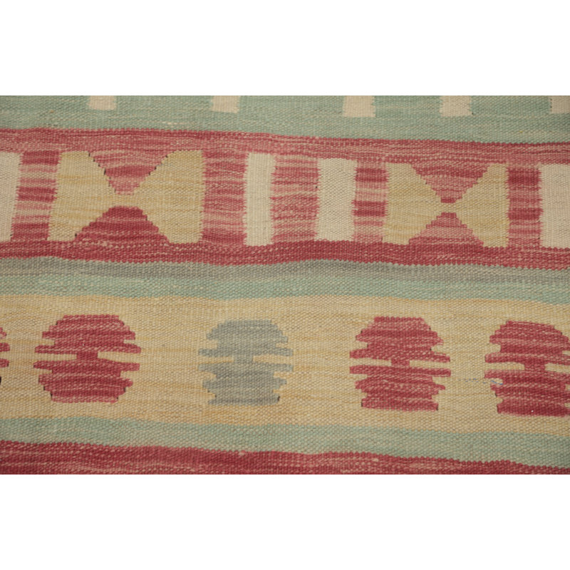Blue Kilim Flat Weave Area Rug 6x10