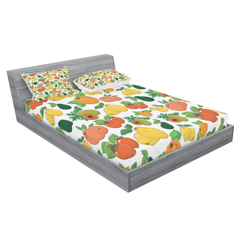 Microfiber Sheet Set, Queen Sheet Set with Fitted Sheet