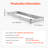 Metal Raised Garden Bed 12x4x1 ft Outdoor Galvanized Planter Box Silver