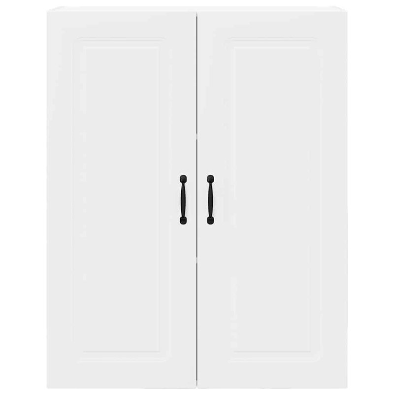 Vidaxl Kitchen Wall Cabinet With Shelf Sonoma Oak 80 X 31 X 100 Cm, White, 100cm H x 80cm W x 31cm D
