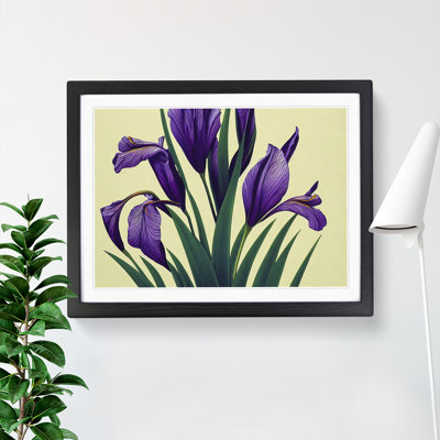Spellbinding Iris Flowers - Framed Print