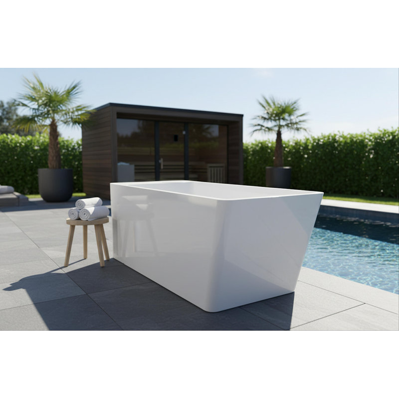 76.8" x 31.5" Acrylic Cold Plunge Recovery Tub with Integrated Chiller, Filter, and Touch Controller
