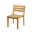 Chaise d'appoint d'extérieur en bois d'acacia, finition teck (ensemble de 2)