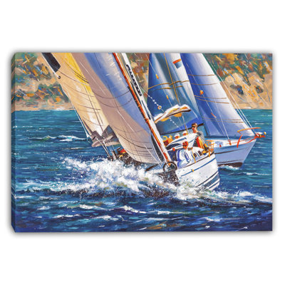 Regatta Adventure - Nautical Sailing Canvas Wall Art
