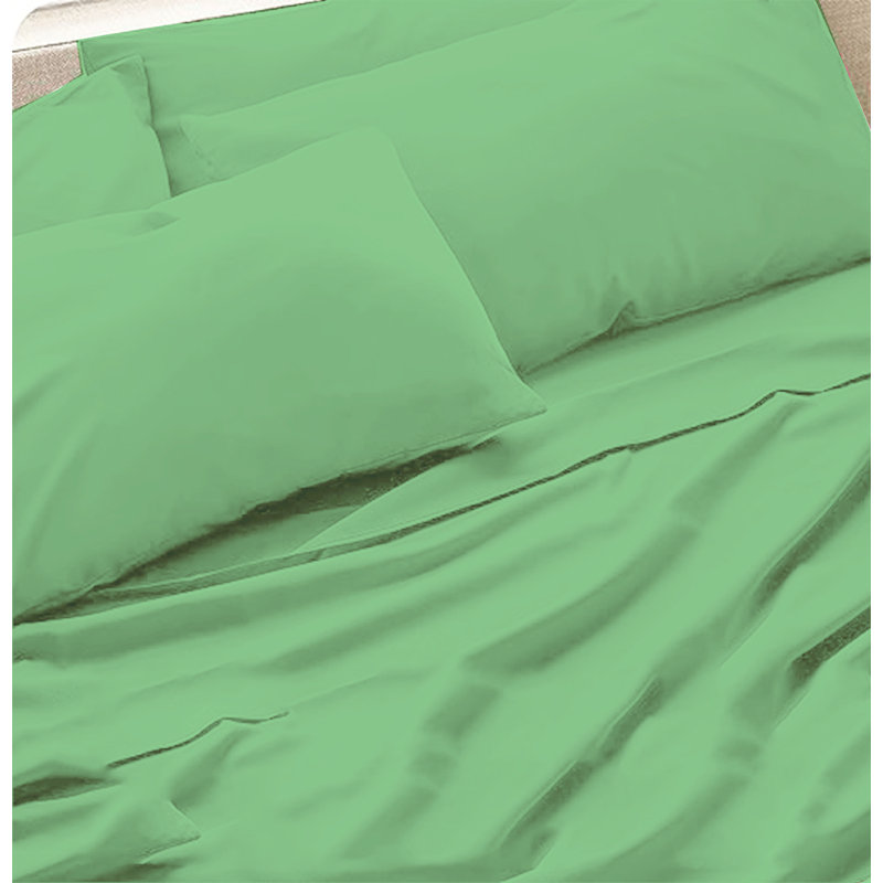 6-Piece Premium Deep Pockets Microfiber Sheet Set, Full, Mint