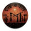 Horloge murale en bois africain-1906356450