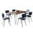 Gordonsville 6 - Person Solid Wood Top Four Leg Dining Set-91376998-91376992